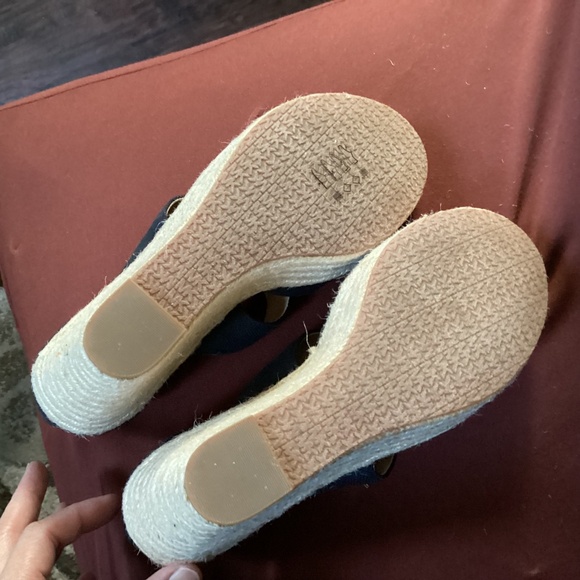 Michael Kors Black Etta Linen Blend Wedge Sandal New without tag Size 7 - Picture 9 of 13